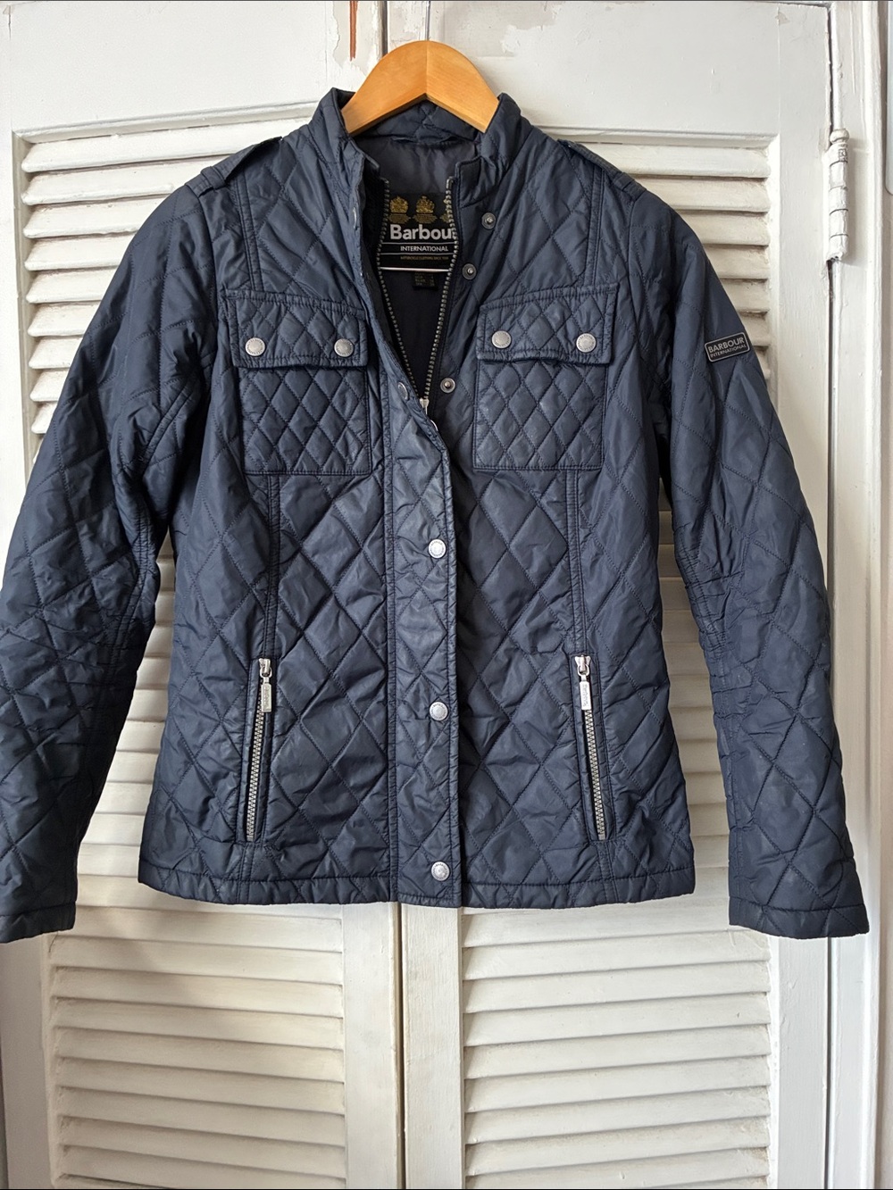 Barbour Quilted Navy Lightweight Puffer Jacket